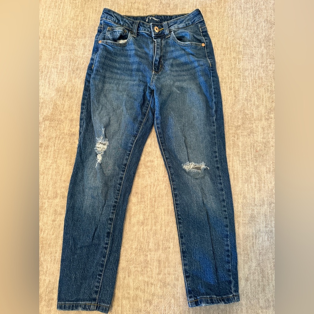 art class Blue Distressed Kids Jeans